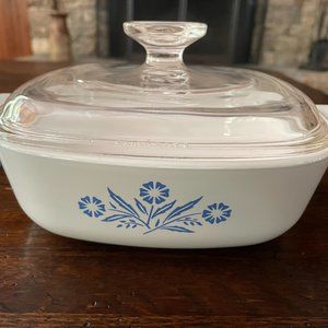 Cornflower Corningware 1 qt Casserole Dish w/lid